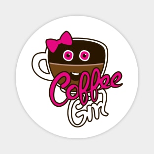 Cute Coffee GirlAddict Magnet